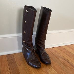 Loeffler Randall Ivy knee boot in olive (chocolate brown) Size 7